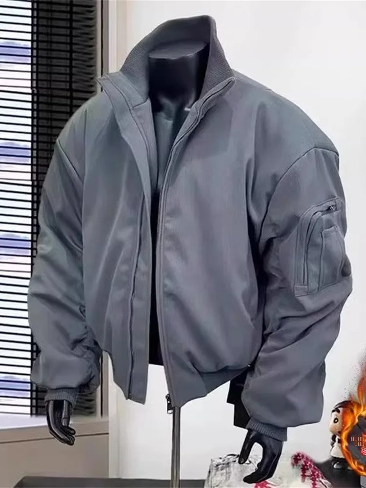 Men's Bomber Flight Jaet Cotton Workwear ort ape High Street Baseball Sle Winter Warm Zipper Long Sve Casual Coat
Men's Bomber Flight Jaet Cotton Workwear ort ape High Street Baseball Sle Winter Warm Zipper Long Sve Casual Coat