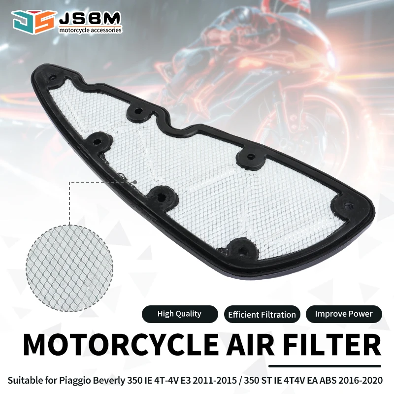 JSBM Motorcycle Accessories Air Filter For PIAGGIO Beverly 350 BV 350 ST 4T 4V ie ABS E4 MP3 350 MAXI Sport 8800010P Engine
JSBM Motorcycle Accessories Air Filter For PIAGGIO Beverly 350 BV 350 ST 4T 4V ie ABS E4 MP3 350 MAXI Sport 8800010P Engine