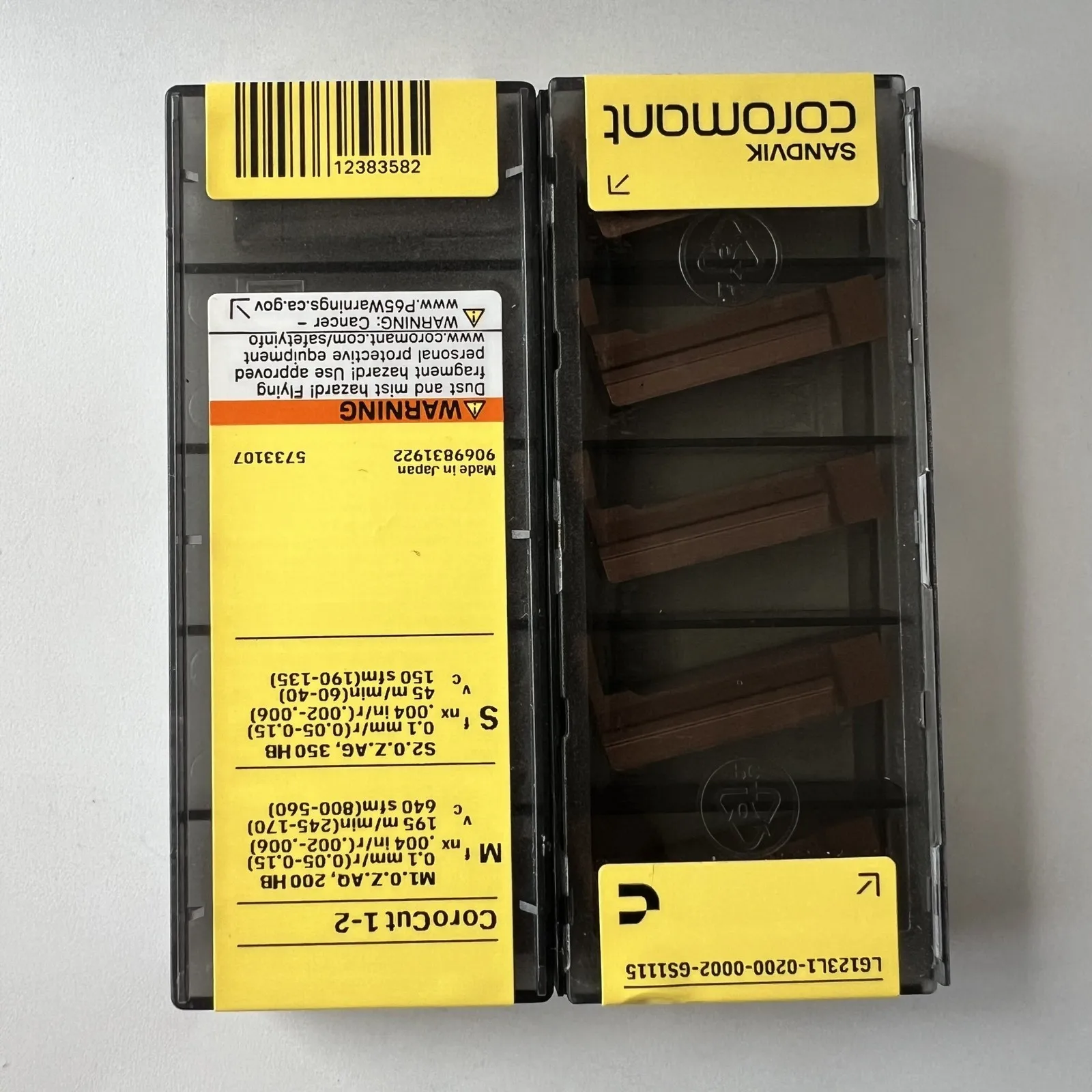 SANDVIK / LG123L1-0200-0002-GS 1115 / Original Swedish hard alloy blade 5 Pcs
SANDVIK / LG123L1-0200-0002-GS 1115 / Original Swedish hard alloy blade 5 Pcs