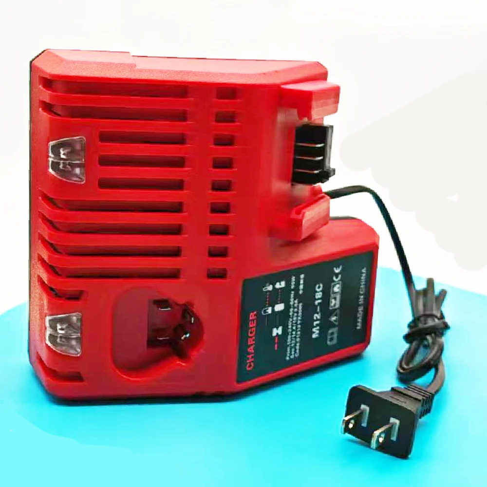 M12-18C Charger For Milwaukee 12V 14.4V 18V Lithium Battery Case Pack For M12 For M14 For M18 For M12B2 For M14B4 48-11-1840
M12-18C Charger For Milwaukee 12V 14.4V 18V Lithium Battery Case Pack For M12 For M14 For M18 For M12B2 For M14B4 48-11-1840