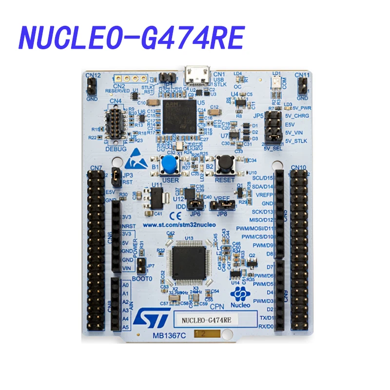 NUCLEO-G474RE макетная плата, Nucleo-G474RE, STMG474RET6U MCU, Arduino Nano V 3
NUCLEO-G474RE макетная плата, Nucleo-G474RE, STMG474RET6U MCU, Arduino Nano V 3