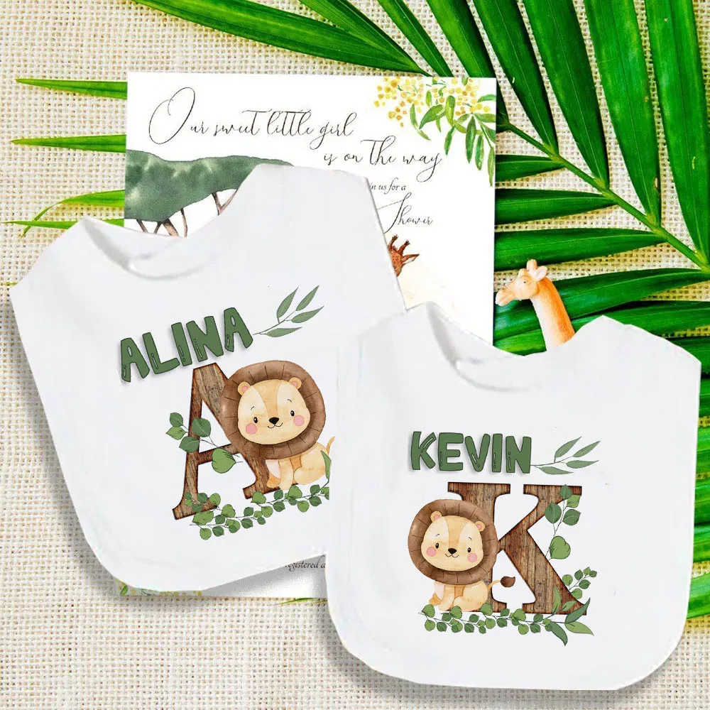 Personalized Baby Bibs Safari Animals Initial with Saliva Towel Name Newborn Wild One Birthday Bib Gifts Infant Baby Shower Gift
Personalized Baby Bibs Safari Animals Initial with Saliva Towel Name Newborn Wild One Birthday Bib Gifts Infant Baby Shower Gift