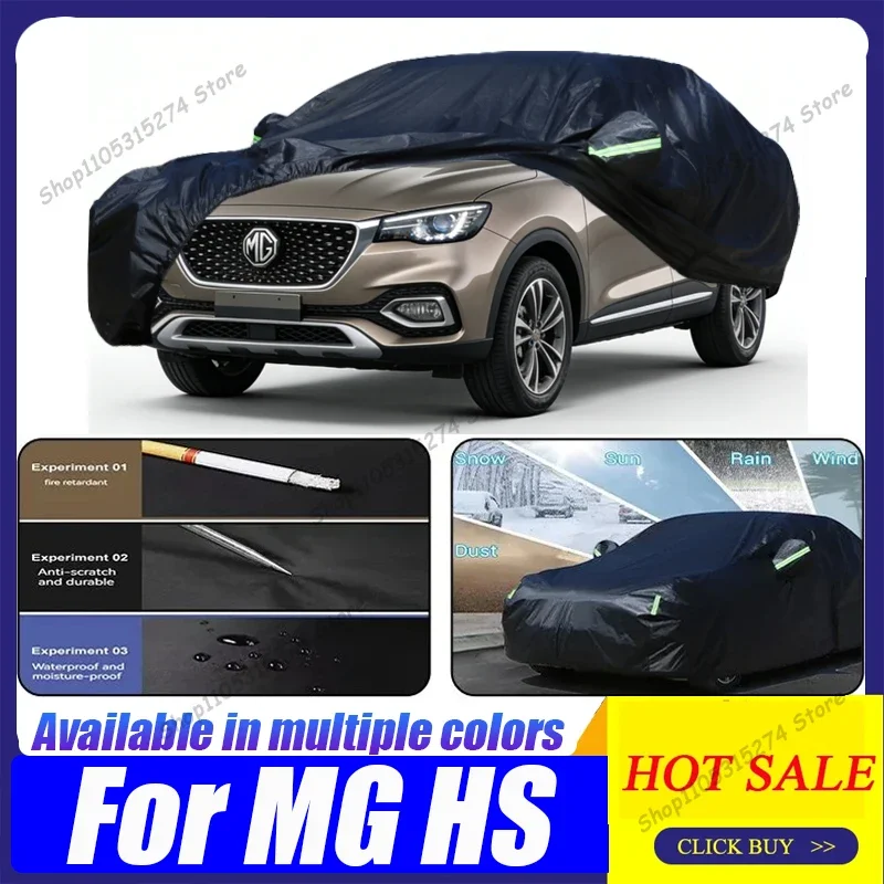 For MG HS EHS waterproof black car cover 2018-2023 car anti-UV sunshade rain and snow windproof cover suitable for all seasons
For MG HS EHS waterproof black car cover 2018-2023 car anti-UV sunshade rain and snow windproof cover suitable for all seasons
