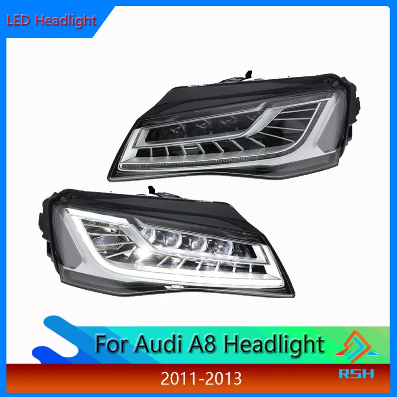 For Audi A8 Headlight Assembly 2011-2013 Models Modified With New Style LED Daytime Running Lights Sequential Turn Signal Light
For Audi A8 Headlight Assembly 2011-2013 Models Modified With New Style LED Daytime Running Lights Sequential Turn Signal Light