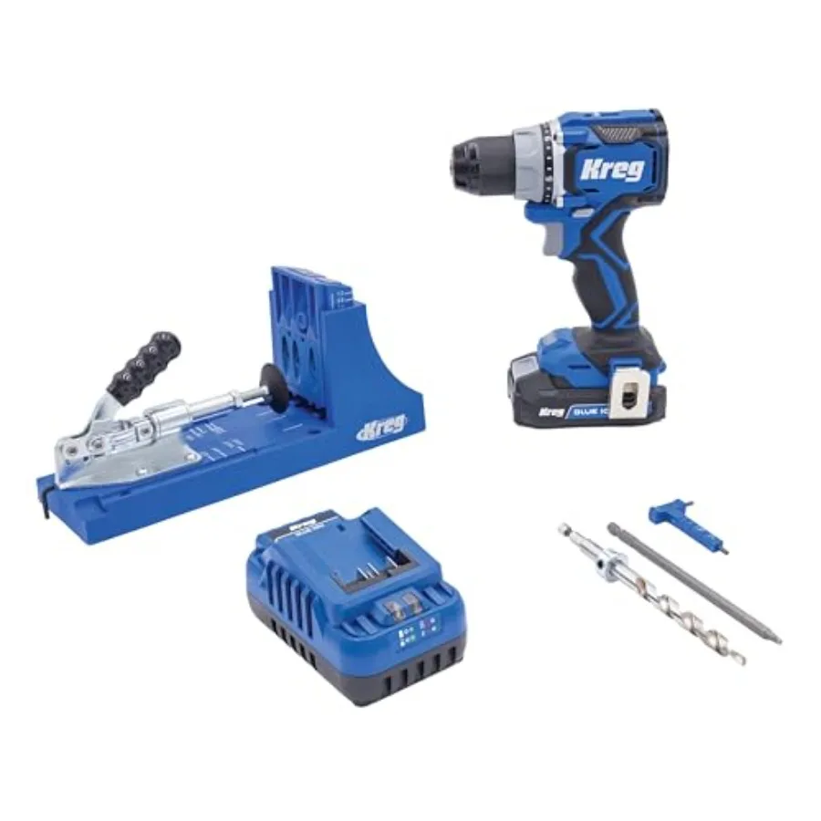 K4 Pro Bundle with Drill Battery and Charger - Adjustable Versatile Jig - Create Rock-Solid Joints - Easily Adjustable Dri
K4 Pro Bundle with Drill Battery and Charger - Adjustable Versatile Jig - Create Rock-Solid Joints - Easily Adjustable Dri