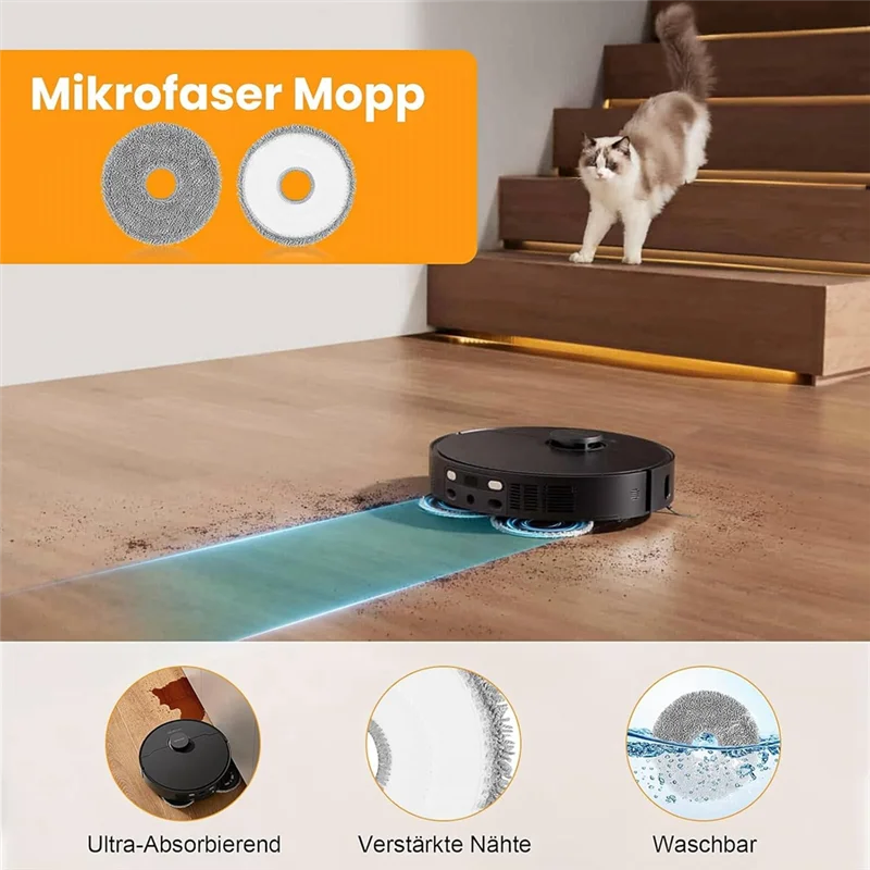 T99C-20 шт. для Dreame X40 Ultra Complete/X40 Master/L40 Ultra, детали робота-пылесоса, основная боковая щетка, швабра, тканевые мешки для пыли, фильтры
T99C-20 шт. для Dreame X40 Ultra Complete/X40 Master/L40 Ultra, детали робота-пылесоса, основная боковая щетка, швабра, тканевые мешки для пыли, фильтры