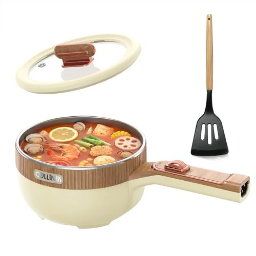 Hot Pot Electric 1.5L Portable Electric Pot Frying Sauté Pan Multifunctional Cooker for Ramen Steak Soup with Adjustable Power
Hot Pot Electric 1.5L Portable Electric Pot Frying Sauté Pan Multifunctional Cooker for Ramen Steak Soup with Adjustable Power
