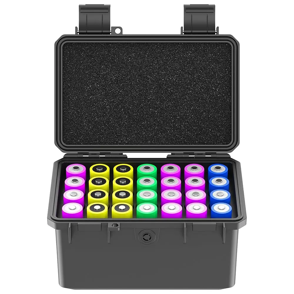 Free Shipping 28 Slots 18650 Battery Organizer Case, IP67 Waterproof Protective Hard Case, Explosionproof Shockproof Battery Hol
Free Shipping 28 Slots 18650 Battery Organizer Case, IP67 Waterproof Protective Hard Case, Explosionproof Shockproof Battery Hol
