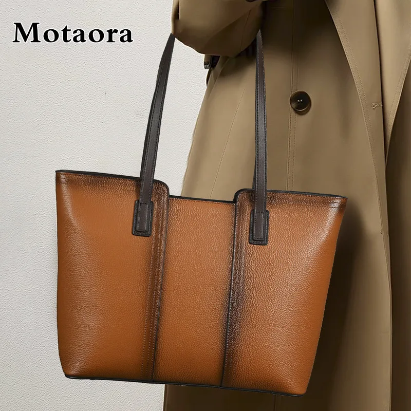 MOTAORA 2025 Women's Genuine Leather Large Capacity Tote Bag Multi-way Shoulder Handheld Casual Fashion Bag Spacious Work Purse
MOTAORA 2025 Women's Genuine Leather Large Capacity Tote Bag Multi-way Shoulder Handheld Casual Fashion Bag Spacious Work Purse