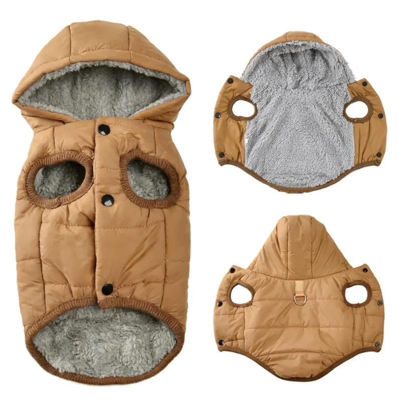 Warm Fleece Dog Coat Hoodie for Small Medium Dogs Thick Cozy Pug Dachshund Parka Costume Winter Puppy Clothes Jacket with D-ring
Warm Fleece Dog Coat Hoodie for Small Medium Dogs Thick Cozy Pug Dachshund Parka Costume Winter Puppy Clothes Jacket with D-ring