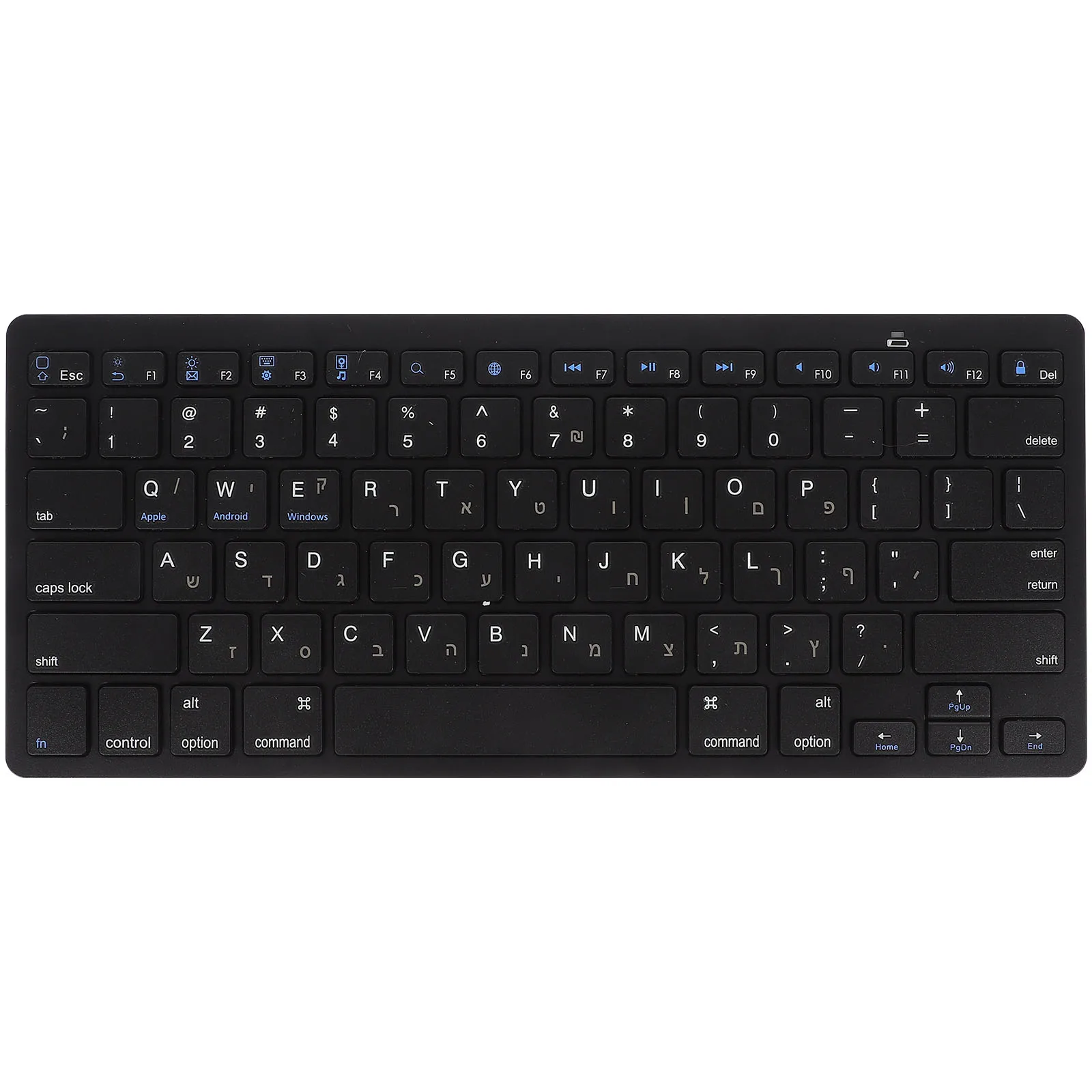 Wireless Hebrew Keyboard Ultra Thin Full Size Low Noise X5 Black Laptop Desktop Computer Accessory Silent Portable Compact Work
Wireless Hebrew Keyboard Ultra Thin Full Size Low Noise X5 Black Laptop Desktop Computer Accessory Silent Portable Compact Work