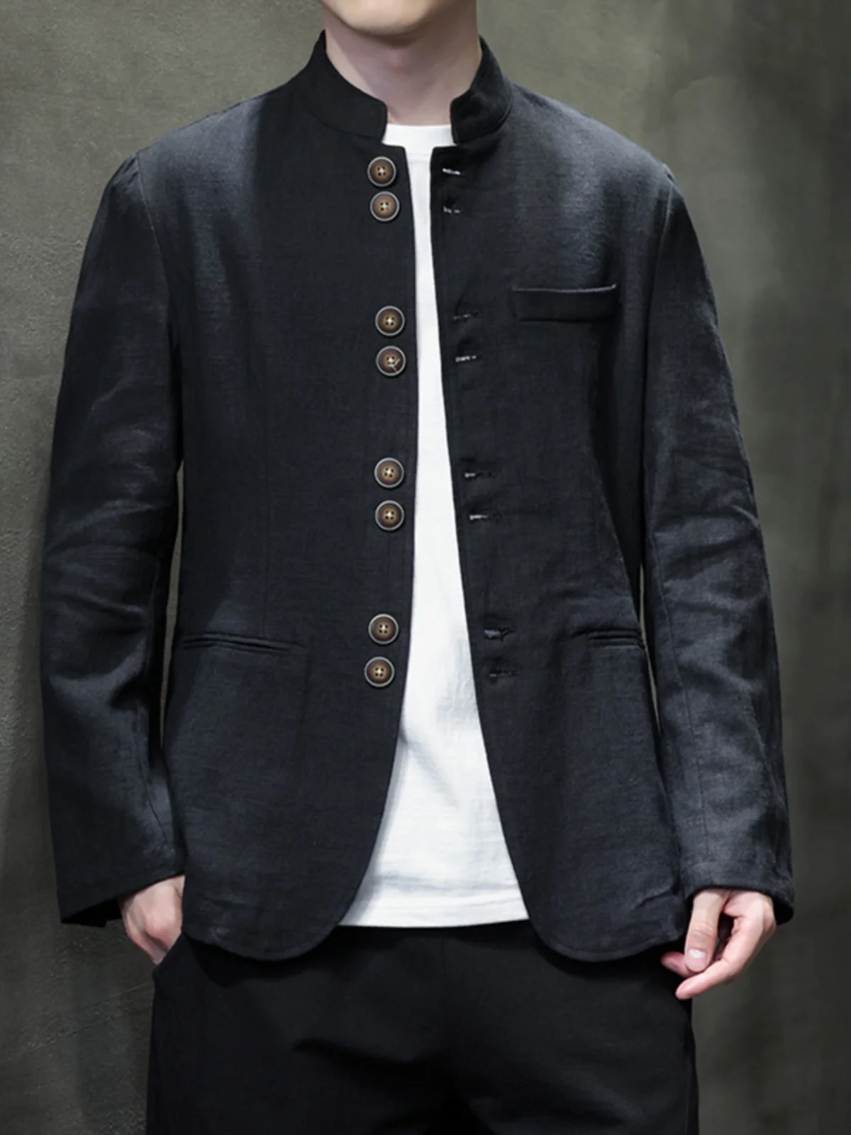 Мужской летний костюм из высококачественного льна и хлопка: свободный повседневный топ в китайском стиле, дышащий, с длинным рукавом, новинка Zhongan
Мужской летний костюм из высококачественного льна и хлопка: свободный повседневный топ в китайском стиле, дышащий, с длинным рукавом, новинка Zhongan