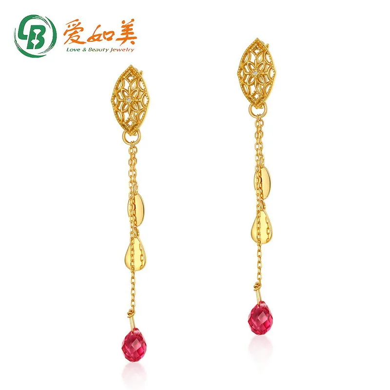 Love Rumei Original Design 18K Gold PT950 Platinum Silver Plated 7-Layer Gold Earrings Pink Topa Tassel Earrings
Love Rumei Original Design 18K Gold PT950 Platinum Silver Plated 7-Layer Gold Earrings Pink Topa Tassel Earrings