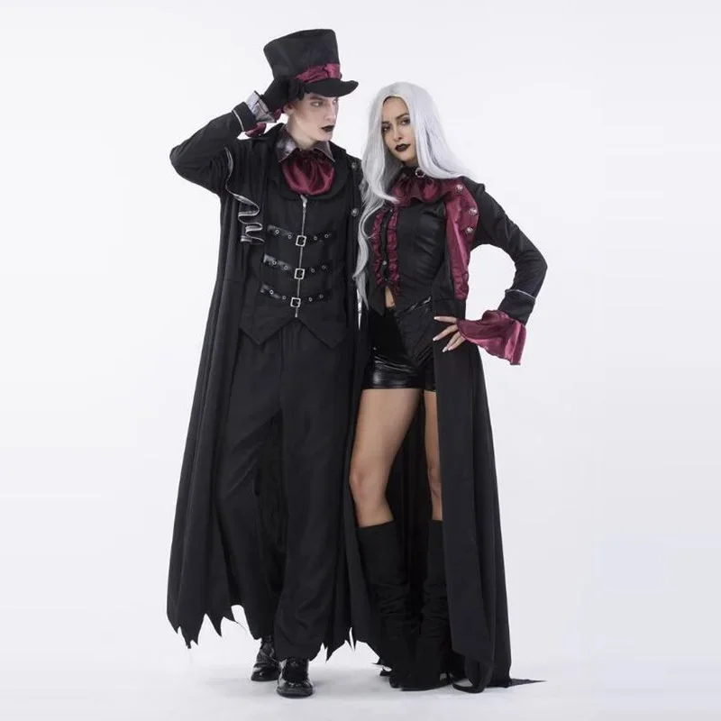 Men And Women Vampire Count Cosplay Halloween Costumes Aristocratic Dress Masked Ball Carnival Masquerade Nightclub Dance Suit
Men And Women Vampire Count Cosplay Halloween Costumes Aristocratic Dress Masked Ball Carnival Masquerade Nightclub Dance Suit