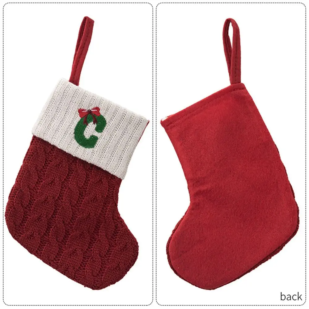 Portable Cartoon Christmas Alphabet Socks Cute A-Z Letter Knitting Socks Red Pendant Christmas Gift Bag Bedside
Portable Cartoon Christmas Alphabet Socks Cute A-Z Letter Knitting Socks Red Pendant Christmas Gift Bag Bedside