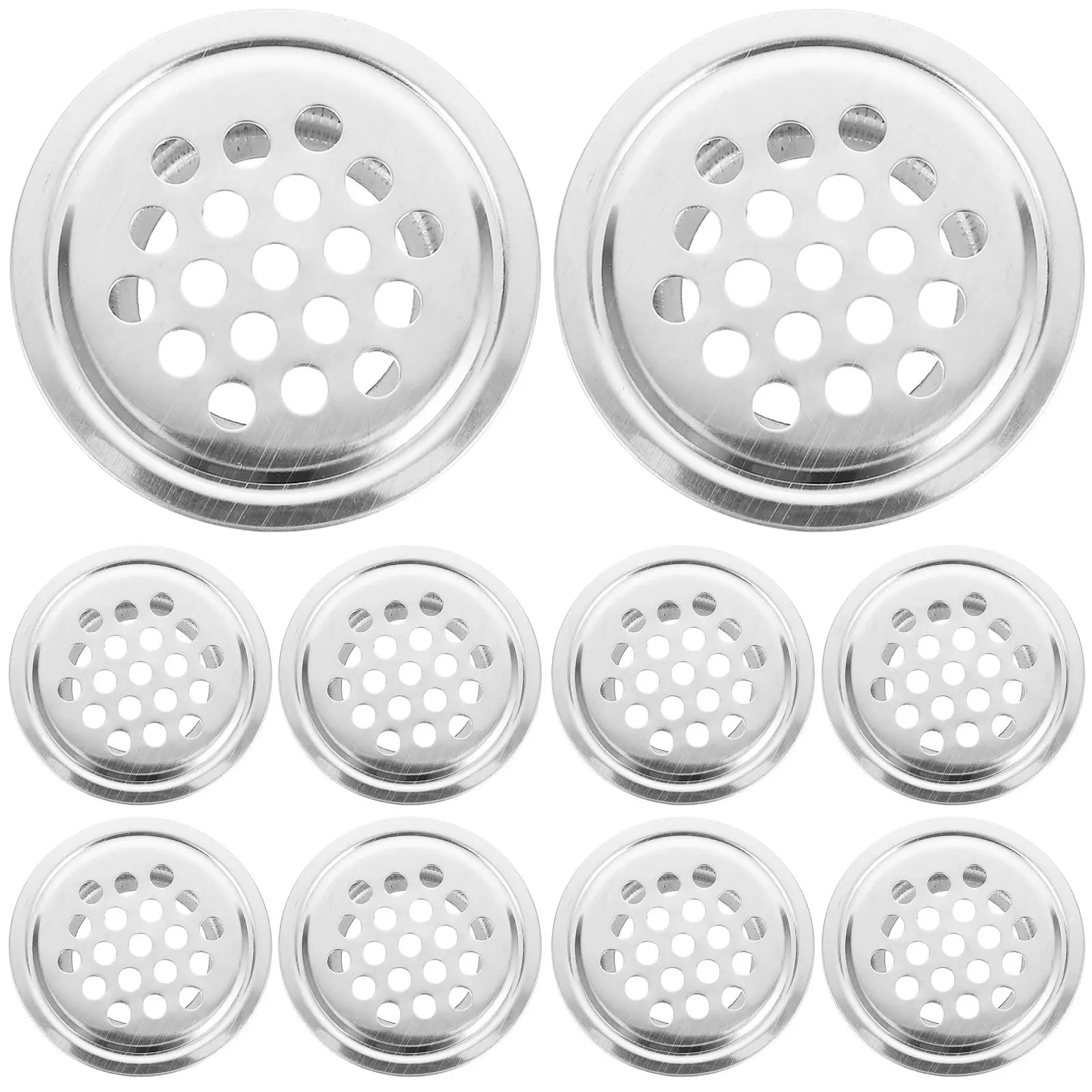 10 Pcs Cabinet Vent Covers Stainless Steel Door Air Vents Mesh Grille Exhaust Circular Hole Decor
10 Pcs Cabinet Vent Covers Stainless Steel Door Air Vents Mesh Grille Exhaust Circular Hole Decor