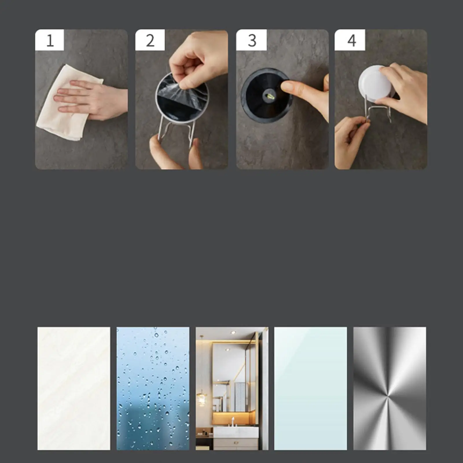 Home Wall Suction Bathroom Mirror Folding Rotatable Simple Installation Multi Purpose Vanity Mirror Just One Stick and One Click
Home Wall Suction Bathroom Mirror Folding Rotatable Simple Installation Multi Purpose Vanity Mirror Just One Stick and One Click