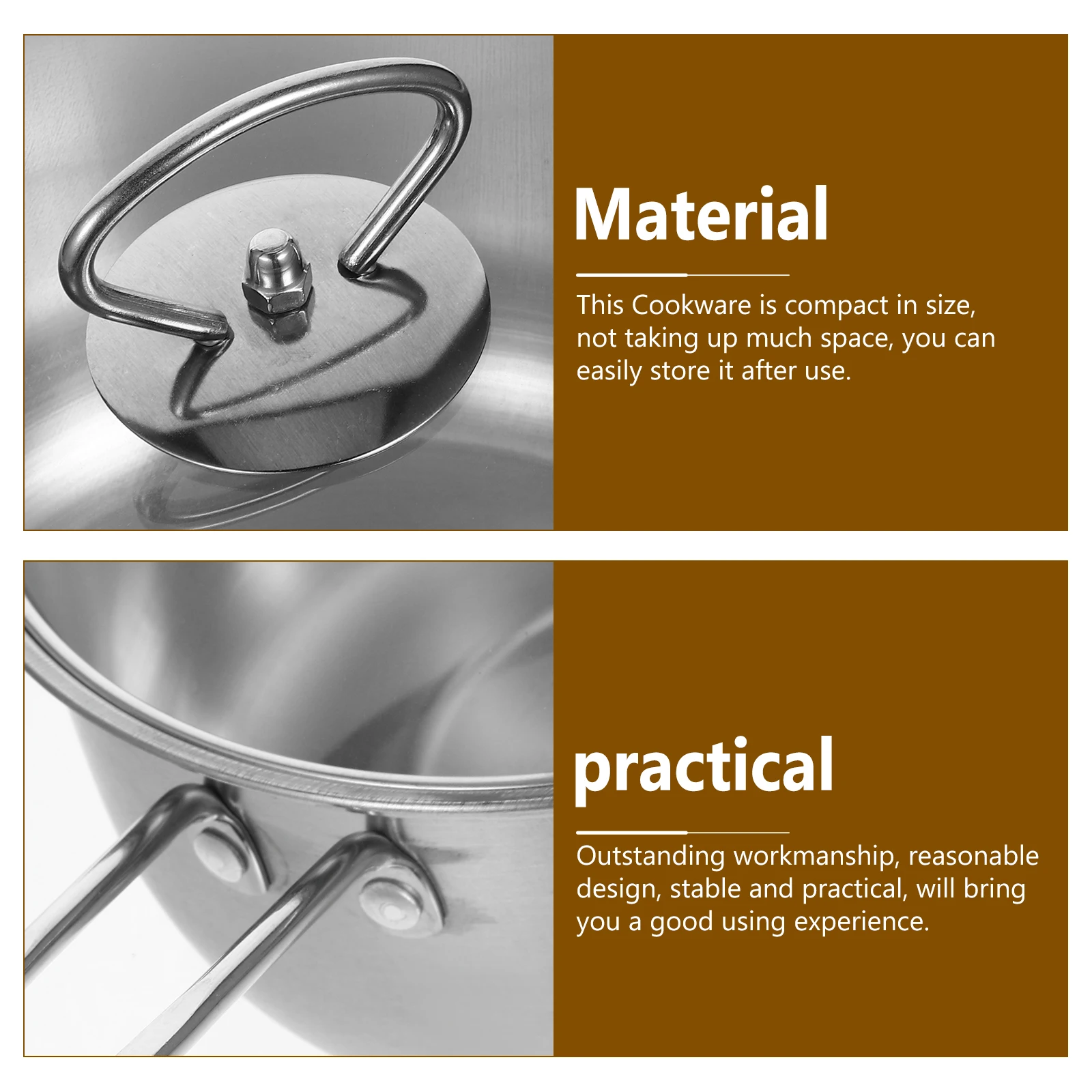 Compact Stainless Steel Milk Pot Frying Pan Soup Pot Kitchen Cookware Set Durable Lightweight Design Cooking Pots Practical
Compact Stainless Steel Milk Pot Frying Pan Soup Pot Kitchen Cookware Set Durable Lightweight Design Cooking Pots Practical