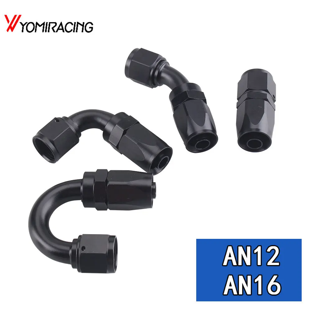 Universal AN12 AN16 Straight 45 90 120 180 Degree Oil Fuel Swivel Hose End Fitting Oil Hose End Adaptor Kit Black
Universal AN12 AN16 Straight 45 90 120 180 Degree Oil Fuel Swivel Hose End Fitting Oil Hose End Adaptor Kit Black