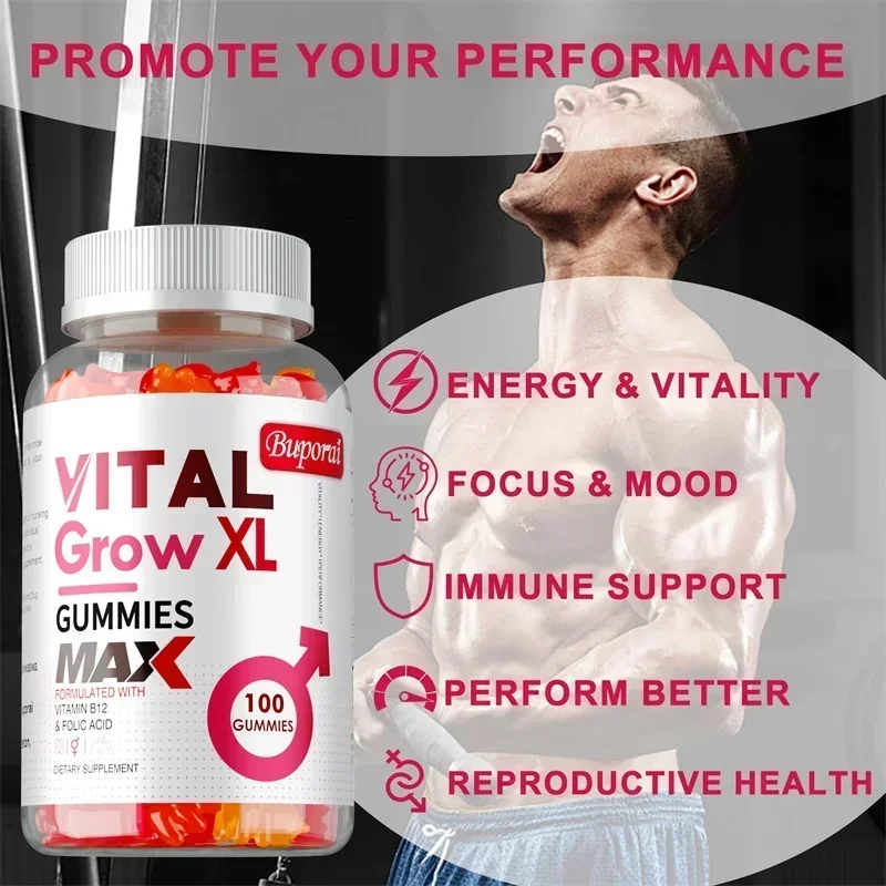 Vital Grow XL Male Gummies - Relieve Fatigue, Promote Muscle Growth and Recovery, Athletic Performance
Vital Grow XL Male Gummies - Relieve Fatigue, Promote Muscle Growth and Recovery, Athletic Performance
