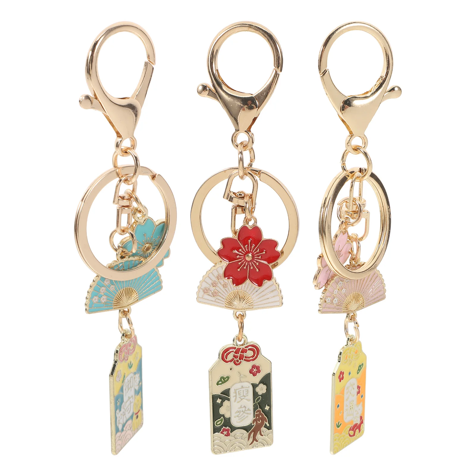 3pcs Japanese Cherry Blossom Fan Keychain Zinc Alloy Key Ring For Backpack Handbag Purse Decoration Gift Party Supplies
3pcs Japanese Cherry Blossom Fan Keychain Zinc Alloy Key Ring For Backpack Handbag Purse Decoration Gift Party Supplies