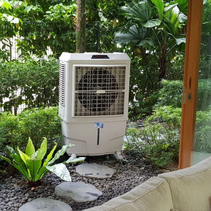 Cooling Fan Evaporative Solar Power Portable Desert Water Air Cooler
Cooling Fan Evaporative Solar Power Portable Desert Water Air Cooler