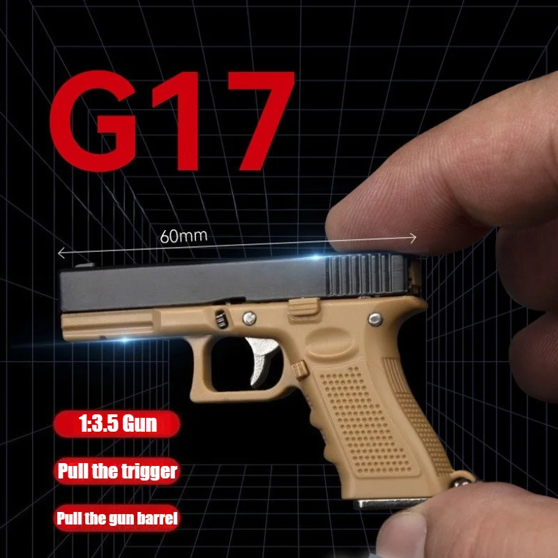 2025 New 1:3.5 Gun G17 Model Semi-alloy Keychain Gift Toy Hanging Decoration Crafts Figurines & Miniatures Factory Direct Sales
2025 New 1:3.5 Gun G17 Model Semi-alloy Keychain Gift Toy Hanging Decoration Crafts Figurines & Miniatures Factory Direct Sales