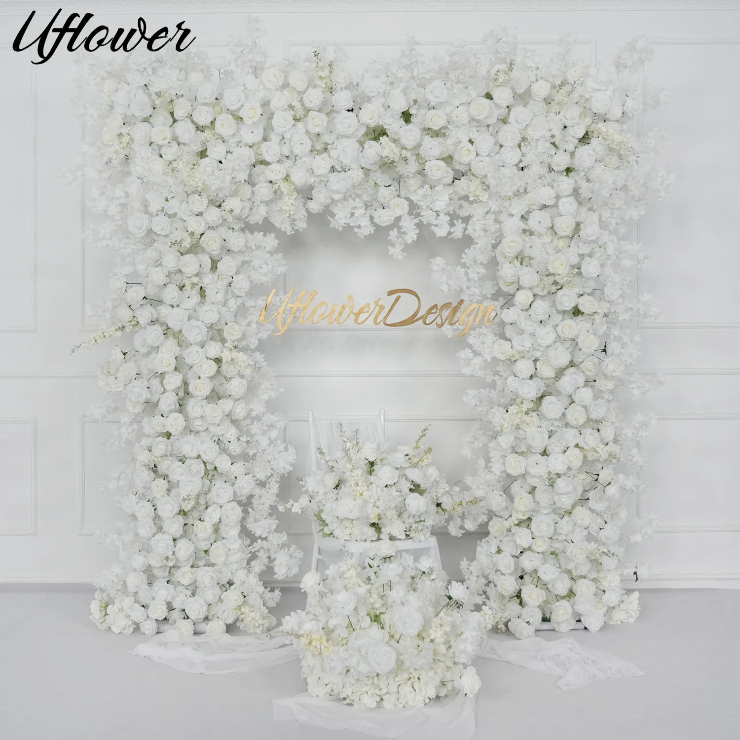 Uflower White Cherry Blossom Rose Flower Row Wedding Background Arch Decor Hanging Floral Arrangement Centerpieces Flower Ball
Uflower White Cherry Blossom Rose Flower Row Wedding Background Arch Decor Hanging Floral Arrangement Centerpieces Flower Ball