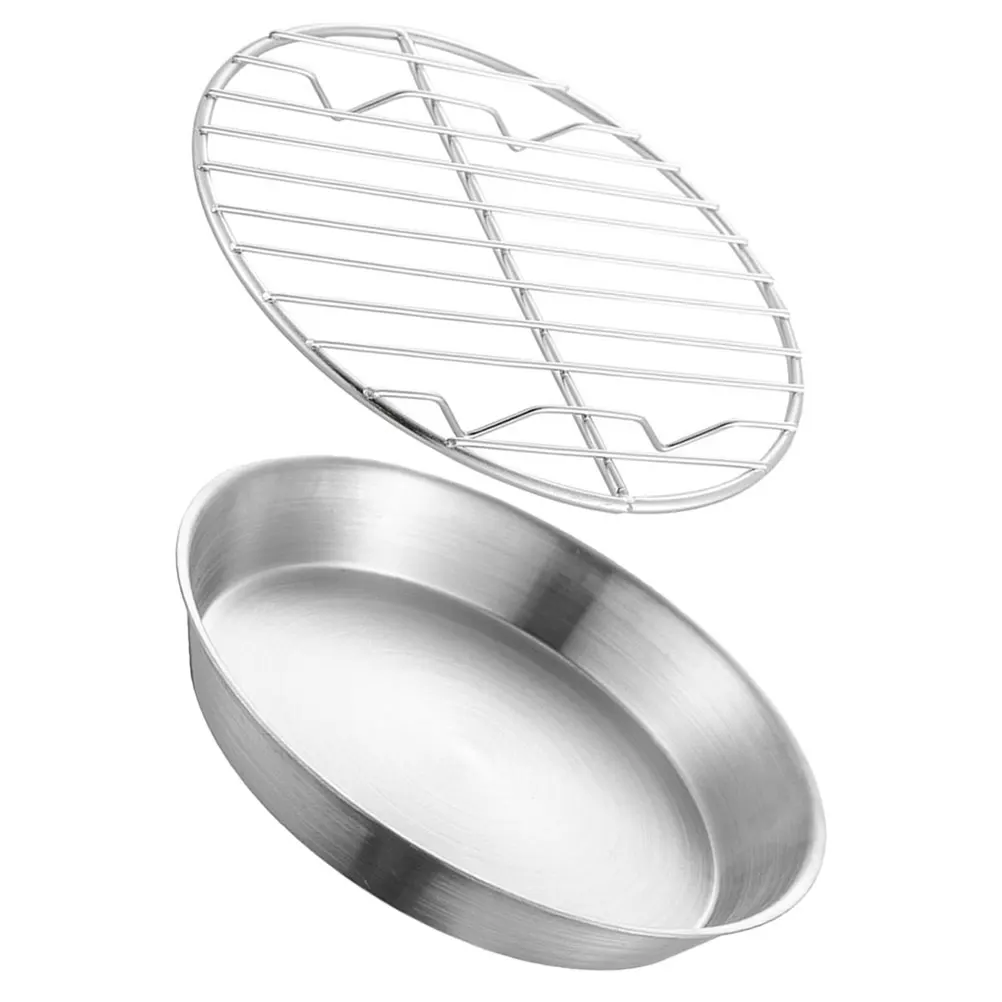 1 set Stainless Steel Bakeware 12cm Circular 304 Grade Baking Pan Cooling Rack Grill Plate for Kitchen BBQ Easy Clean Durability
1 set Stainless Steel Bakeware 12cm Circular 304 Grade Baking Pan Cooling Rack Grill Plate for Kitchen BBQ Easy Clean Durability