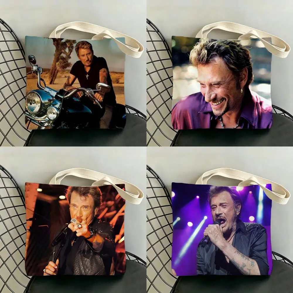 J-Johnny H-Hallyday Singer Storage Bags Double-Sided Print Large Tote Bag Durable Beach Picnic Foldable Gift Eco
J-Johnny H-Hallyday Singer Storage Bags Double-Sided Print Large Tote Bag Durable Beach Picnic Foldable Gift Eco