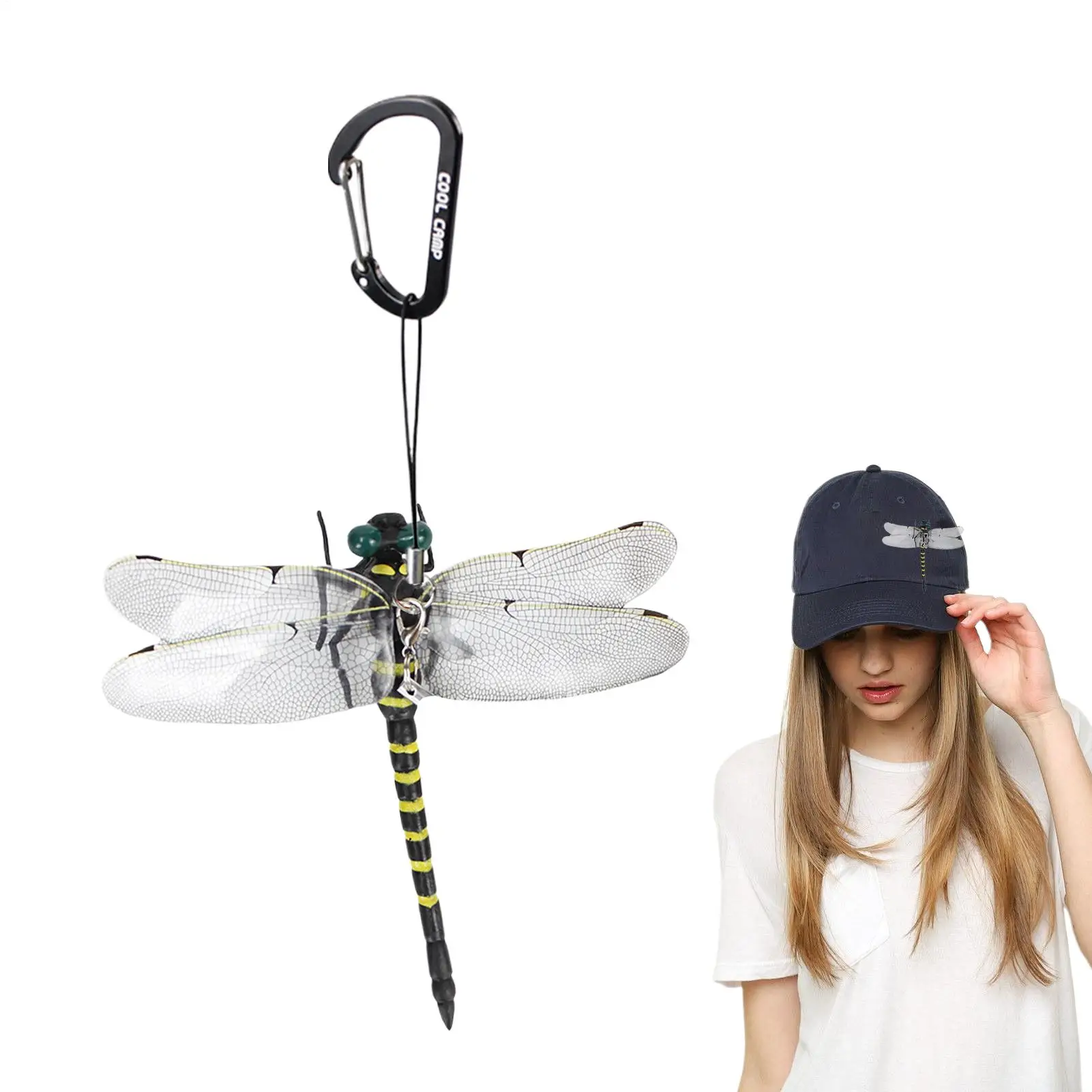 Outdoor Dragonfly Clip Artificial Dragonfly Fly Repelling Clips Garden Yard Decor Craft For Hiking Mountain Climbing Camping
Outdoor Dragonfly Clip Artificial Dragonfly Fly Repelling Clips Garden Yard Decor Craft For Hiking Mountain Climbing Camping
