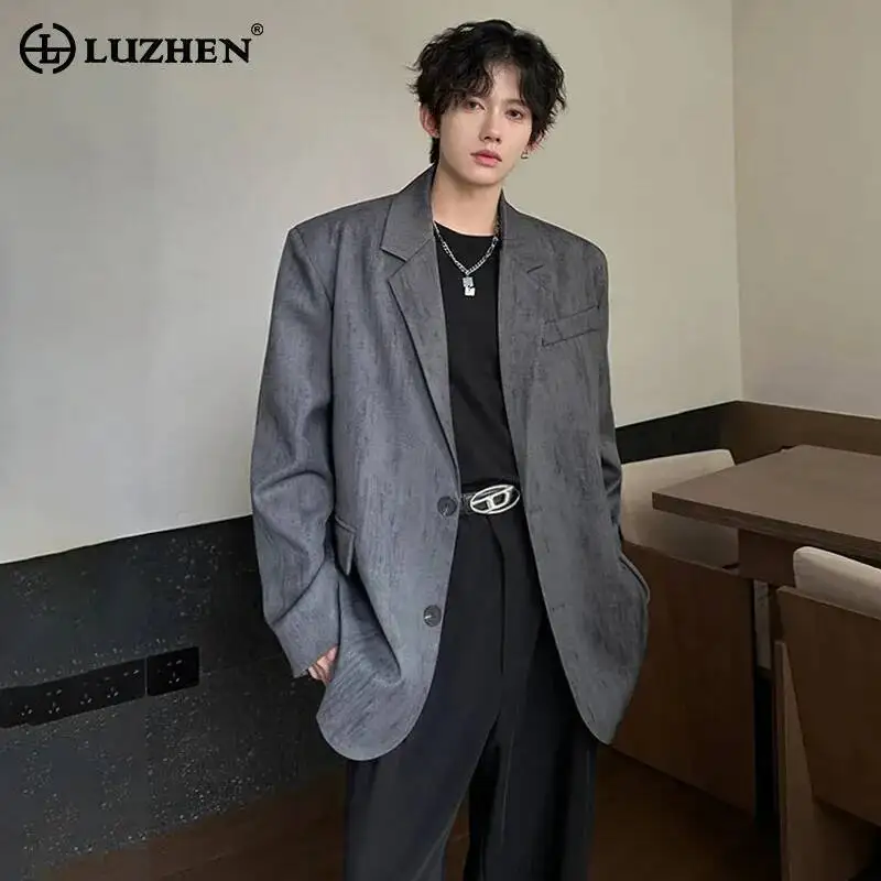 LUZHEN Vintage Tie-dyed Shoulder Pad Casual Blazer Coat Men's 2025 Autumn Elegant Korean Temperament Casual Male Jacket JY6997
LUZHEN Vintage Tie-dyed Shoulder Pad Casual Blazer Coat Men's 2025 Autumn Elegant Korean Temperament Casual Male Jacket JY6997