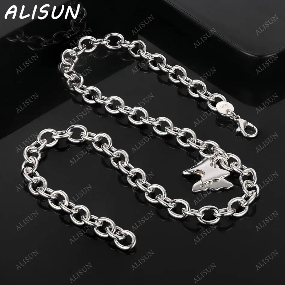 ALISUN 925 Sterling Silver Butterfly Necklace For Women Charm Trend Birthday Gifts Fashion Party Fine Jewelry 
ALISUN 925 Sterling Silver Butterfly Necklace For Women Charm Trend Birthday Gifts Fashion Party Fine Jewelry