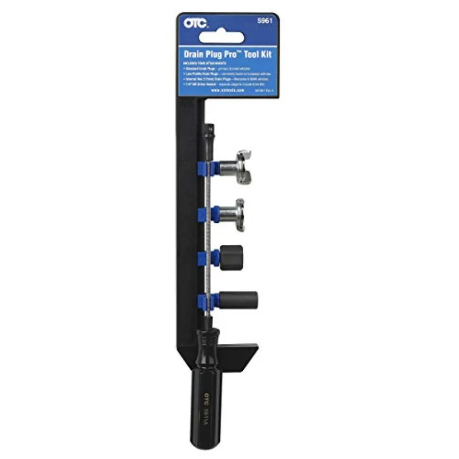 5961 Drain Plug Pro Tool Kit - Includes Attachments for Standard Low-Profile and Internal Hex Drain Plugs 17mm
5961 Drain Plug Pro Tool Kit - Includes Attachments for Standard Low-Profile and Internal Hex Drain Plugs 17mm