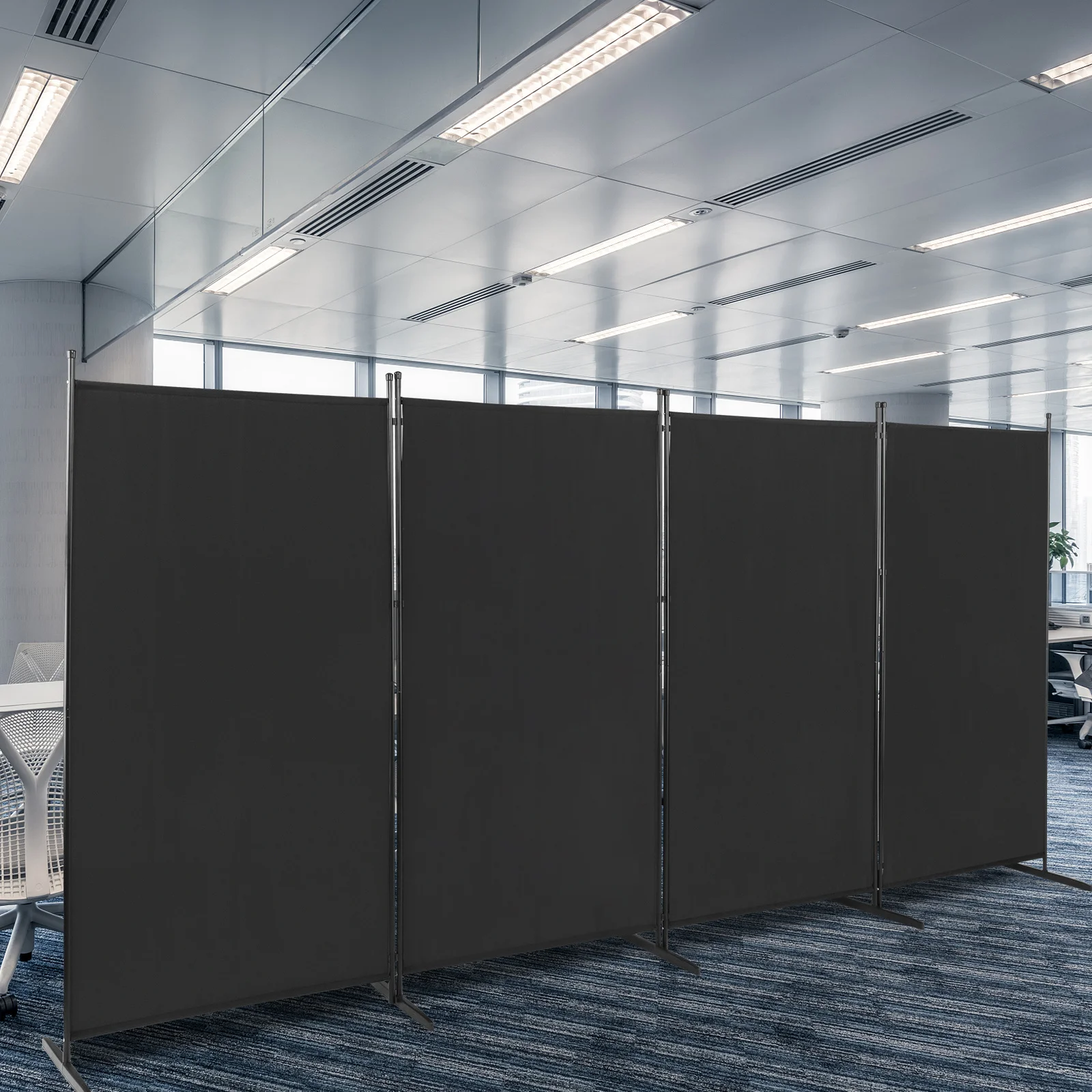Foldable Privacy Screen 6 Feet Tall, 3/4/6 Panels with Durable Carbon Steel Frame And 160G Polyester Fabric, Space Divider for Indoor Use
Foldable Privacy Screen 6 Feet Tall, 3/4/6 Panels with Durable Carbon Steel Frame And 160G Polyester Fabric, Space Divider for Indoor Use