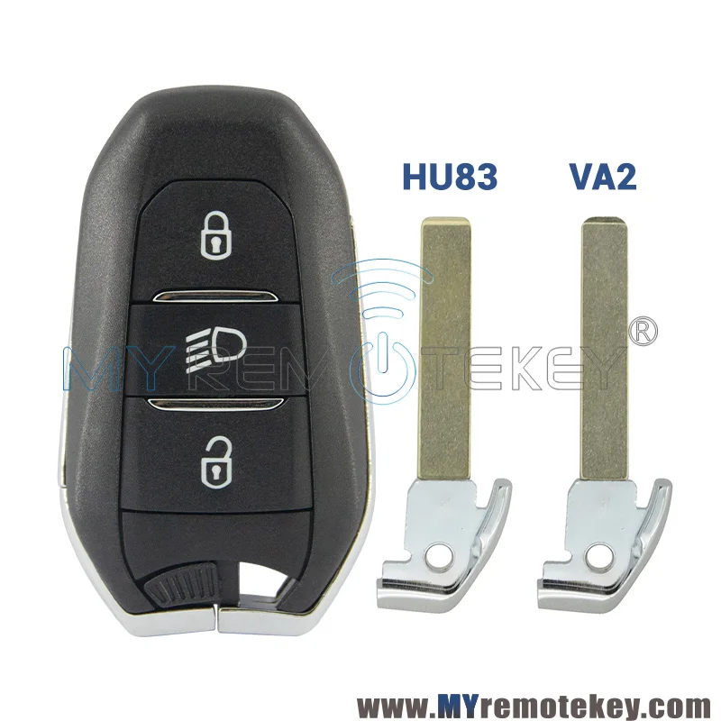 Aftermarket Smart key 3 button 433MHZ AES 46 chip or HITAG 4A chip PCF7945M for Citroen C3 C4 Peugeot 308 508 3008 5008 2016+
Aftermarket Smart key 3 button 433MHZ AES 46 chip or HITAG 4A chip PCF7945M for Citroen C3 C4 Peugeot 308 508 3008 5008 2016+