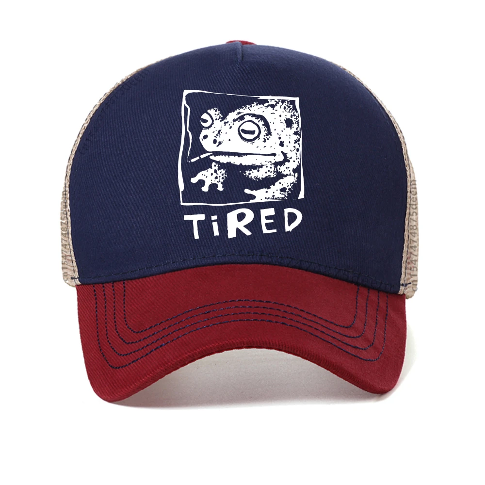 A Tired Smoking Frog cartoon Man hip hop cap Creative adjustable baseball cap Summer mesh Women's trucker hat
A Tired Smoking Frog cartoon Man hip hop cap Creative adjustable baseball cap Summer mesh Women's trucker hat