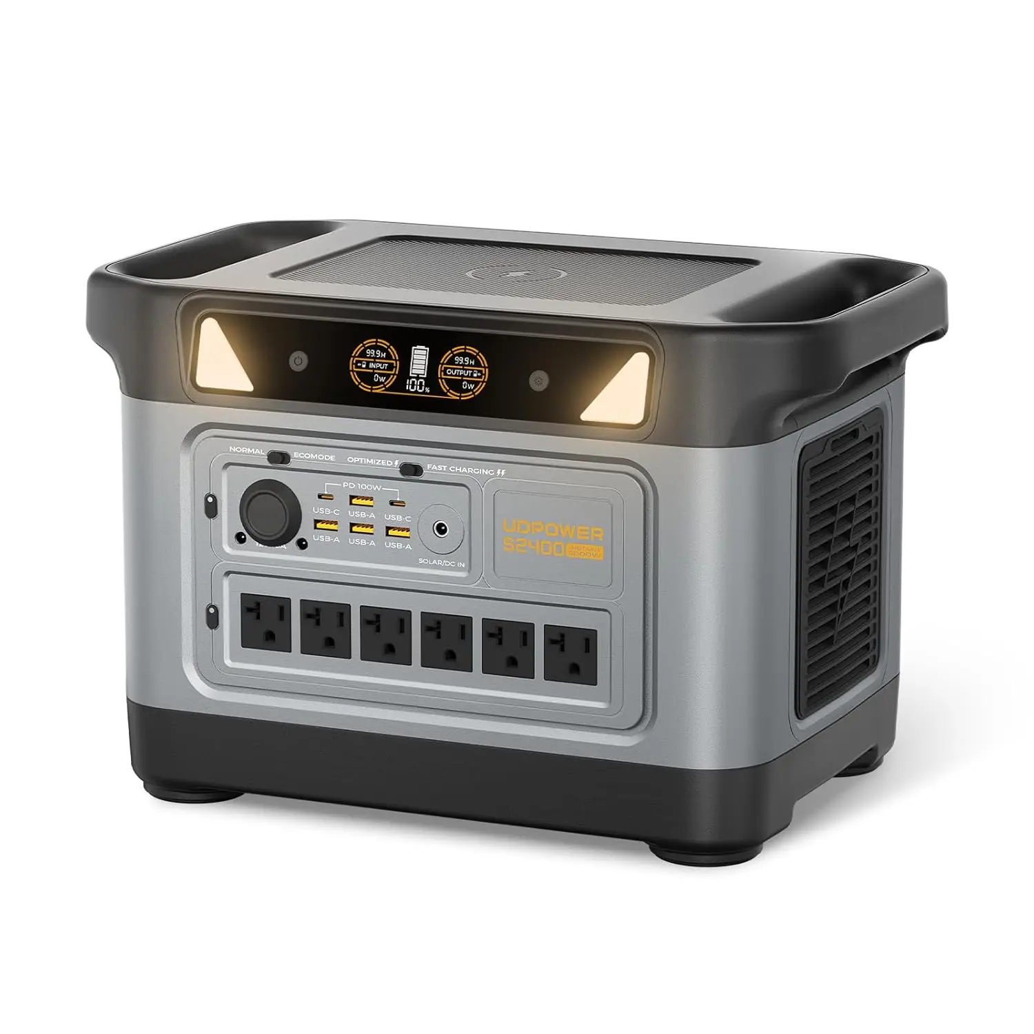 2083Wh LiFePO4 Portable Power Station 2400W Peak 3000W 6AC UPS RV Camping Outage Backup Solar Optional Custom
2083Wh LiFePO4 Portable Power Station 2400W Peak 3000W 6AC UPS RV Camping Outage Backup Solar Optional Custom