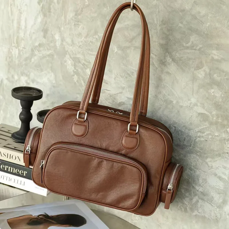 Leather Armpit Retro Solid Color Women's Bag New Trend Versatile Commuting Small Bag Niche Design Shoulder Bag Handbag
Leather Armpit Retro Solid Color Women's Bag New Trend Versatile Commuting Small Bag Niche Design Shoulder Bag Handbag