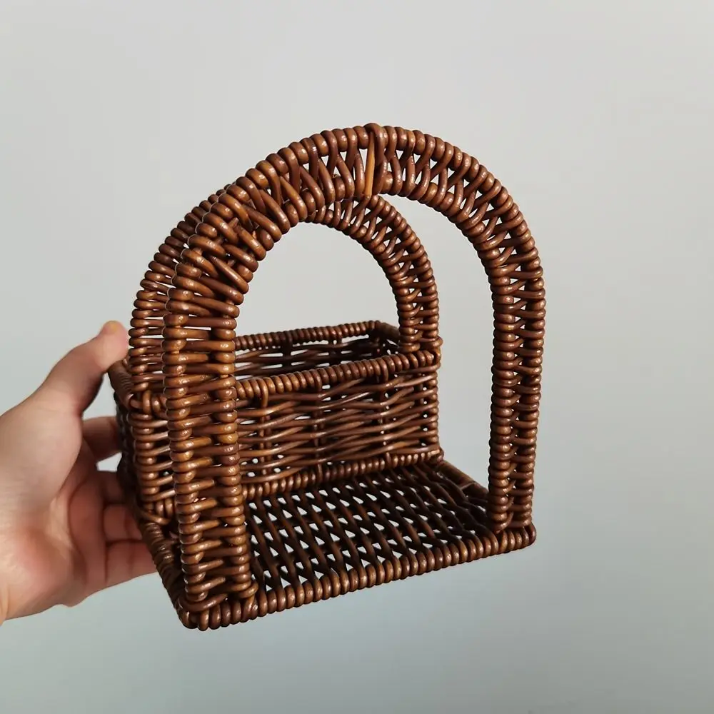 Plastic Imitation Rattan Napkin Holder Decorative Vertical Handwoven Napkin Holder Simple Desktop Tissue Holder Dining Table
Plastic Imitation Rattan Napkin Holder Decorative Vertical Handwoven Napkin Holder Simple Desktop Tissue Holder Dining Table