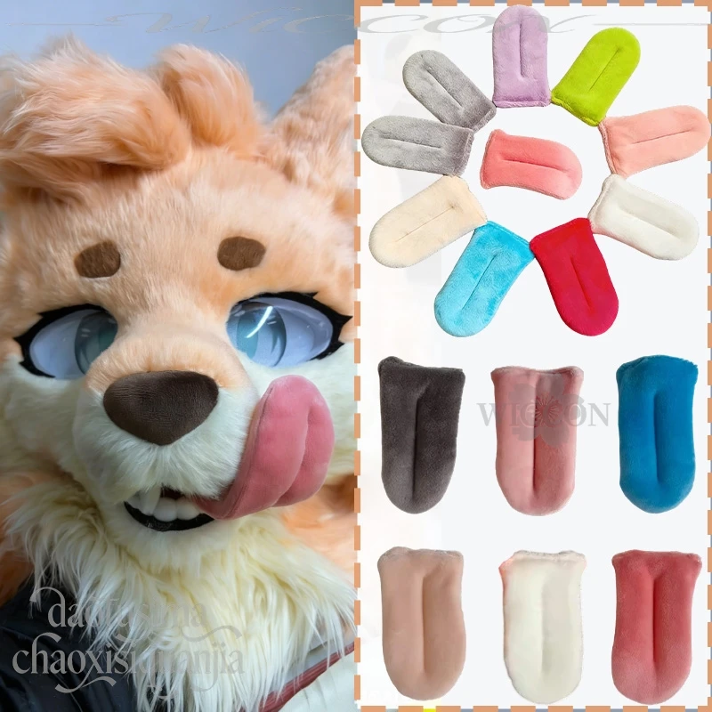 Kawaii Furry Kig Furrsuit Animal Kigurumi Cosplay 9 Colorful Tongue Props Accessory For Plush Doll 코스프레 Manga Dog Cat Rabbit Cos
Kawaii Furry Kig Furrsuit Animal Kigurumi Cosplay 9 Colorful Tongue Props Accessory For Plush Doll 코스프레 Manga Dog Cat Rabbit Cos
