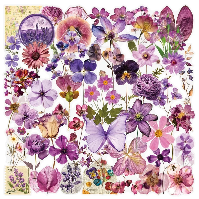 50PCS Cartoon Purple Colored Flower PET Sticker Aesthetic Decoration Scrapbooking DIY Stationery Supplies for Kids
50PCS Cartoon Purple Colored Flower PET Sticker Aesthetic Decoration Scrapbooking DIY Stationery Supplies for Kids