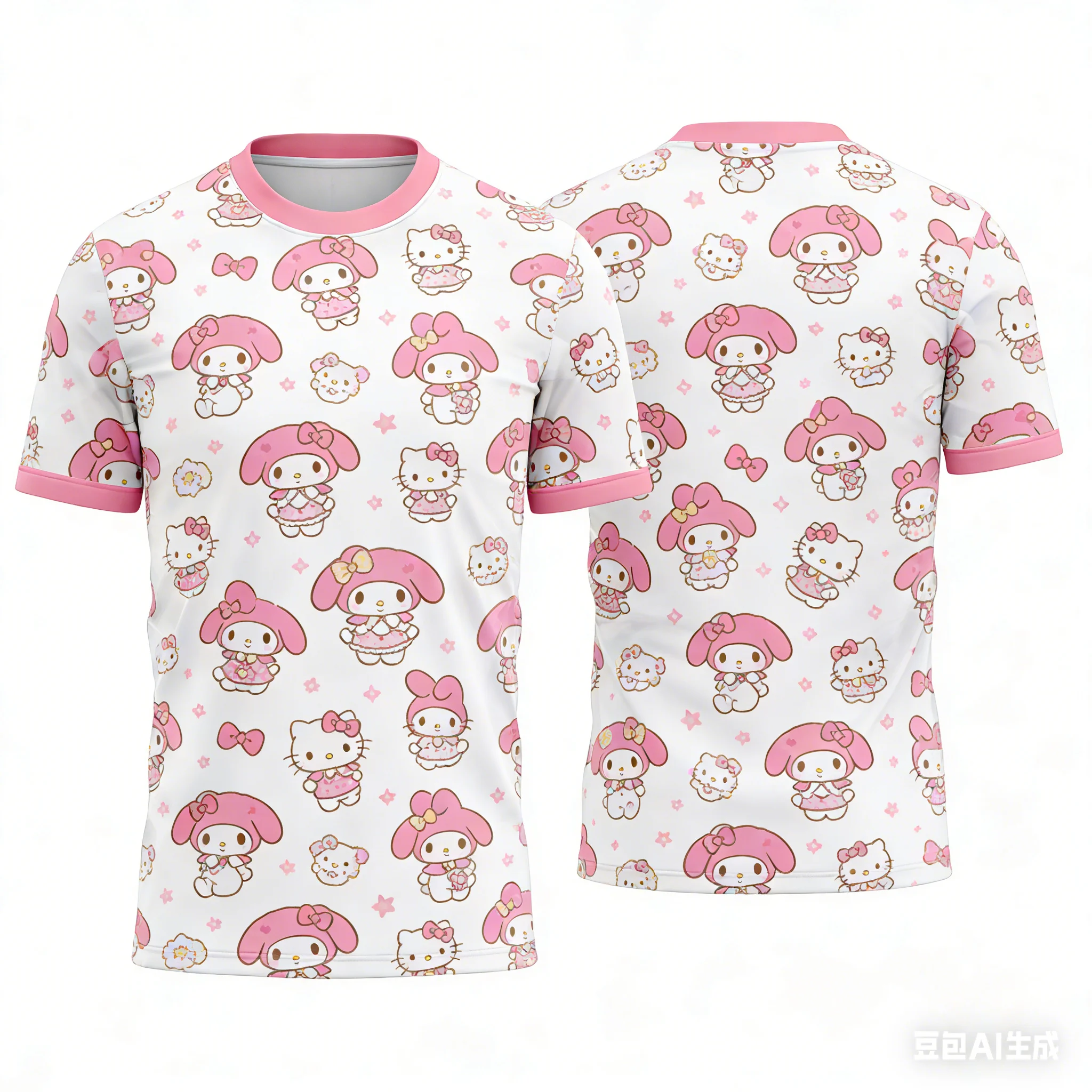 Футбольная футболка Sanrio Joint-Label с принтом Hello Kitty My Melody, весенняя мужская футболка, детская одежда, футболка Y2k для женщин
Футбольная футболка Sanrio Joint-Label с принтом Hello Kitty My Melody, весенняя мужская футболка, детская одежда, футболка Y2k для женщин