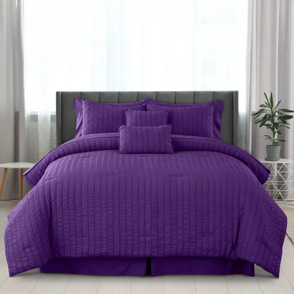 Комплект постельного белья Lux Decor: легкое одеяло из сирсакера с наполнителем, имитирующим пух, и простыни. Всесезонное, теплое, дышащее, улучшающее комфорт.
Комплект постельного белья Lux Decor: легкое одеяло из сирсакера с наполнителем, имитирующим пух, и простыни. Всесезонное, теплое, дышащее, улучшающее комфорт.