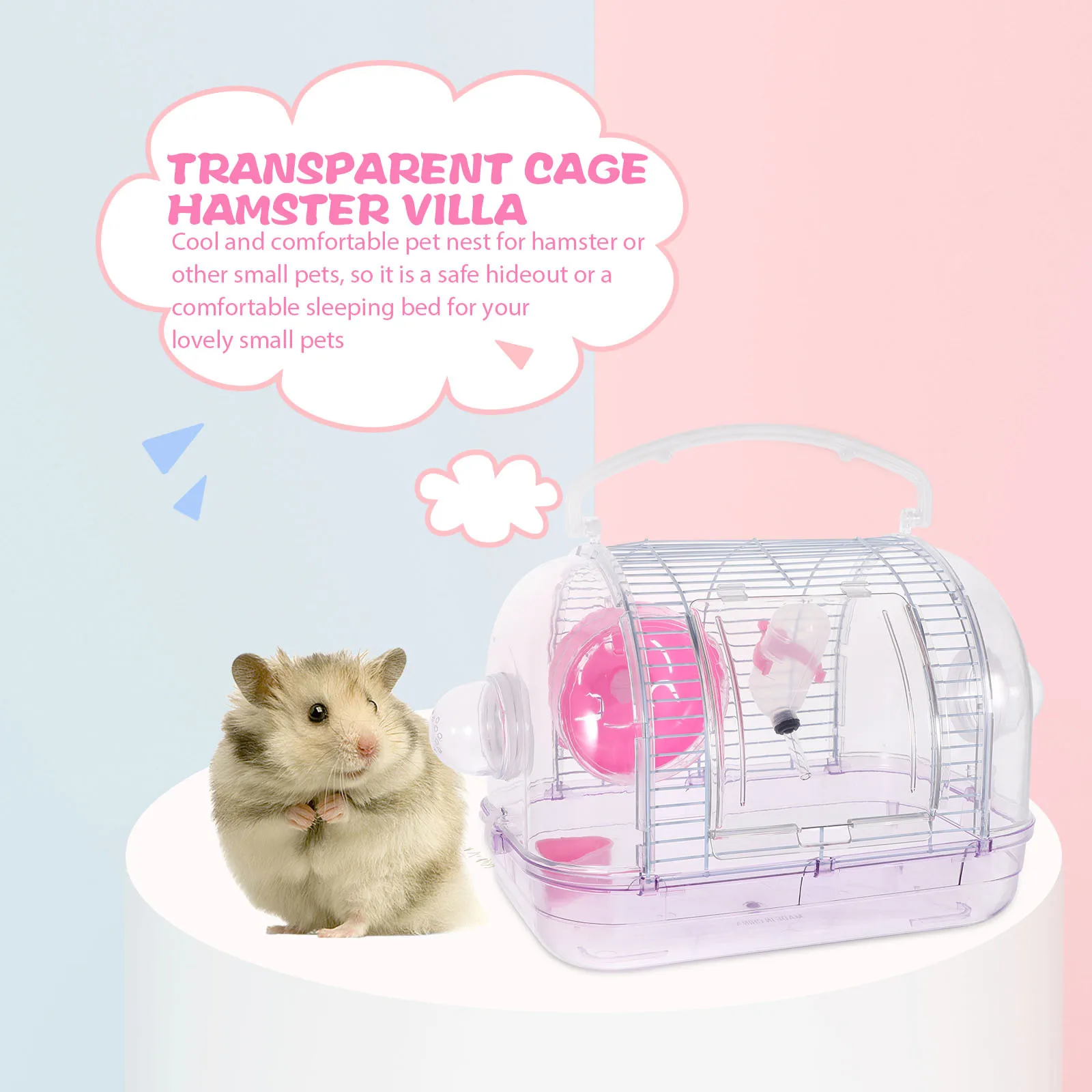1pc Hamster Cage Durable Plastic Pet Nest For Small Animals Carrying Container Travel Box Guinea Pig Rabbit Hedgehog Outdoor
1pc Hamster Cage Durable Plastic Pet Nest For Small Animals Carrying Container Travel Box Guinea Pig Rabbit Hedgehog Outdoor