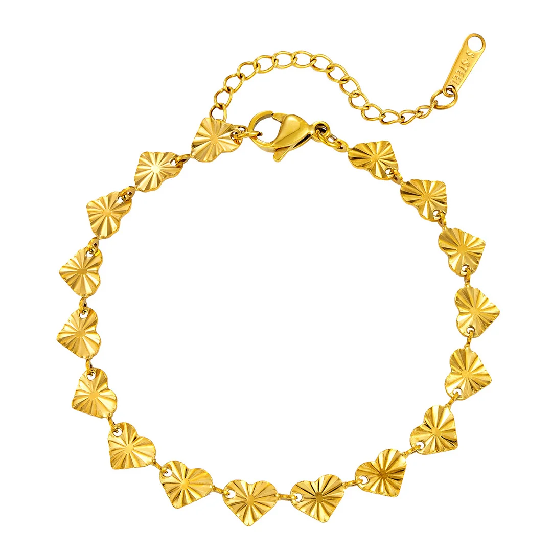 Punk Fashion Love Heart Shape Charm Bracelet Female Gold Color Stainless Steel Chain Link Bracelet for Women Jewelry Gift 2026
Punk Fashion Love Heart Shape Charm Bracelet Female Gold Color Stainless Steel Chain Link Bracelet for Women Jewelry Gift 2026