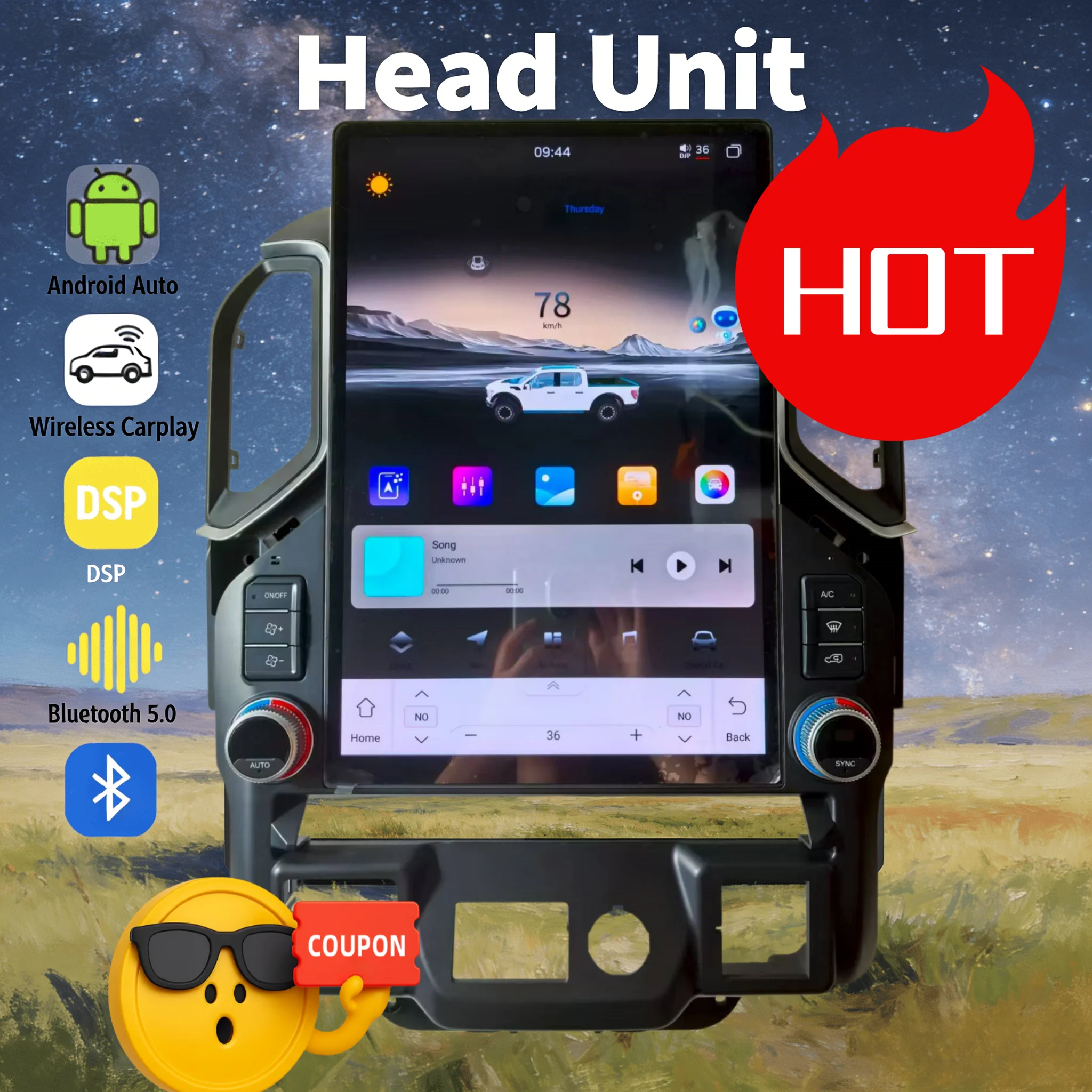 Сенсорный экран 15,6 дюйма, Android 13, автомобильное радио для GMC Sierra Chevrolet Silverado 2019-2023, Carplay, автомобильный GPS, мультимедийный головной блок, BT 5.0
Сенсорный экран 15,6 дюйма, Android 13, автомобильное радио для GMC Sierra Chevrolet Silverado 2019-2023, Carplay, автомобильный GPS, мультимедийный головной блок, BT 5.0