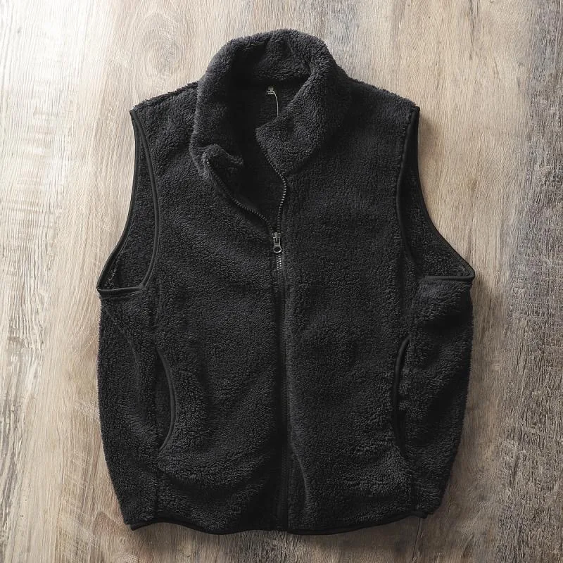 Men's Coral Fce Vest Lightweight Warm Stand Collar Workwear Easy Care Winter Outerwear Faionable Youth Culture
Men's Coral Fce Vest Lightweight Warm Stand Collar Workwear Easy Care Winter Outerwear Faionable Youth Culture