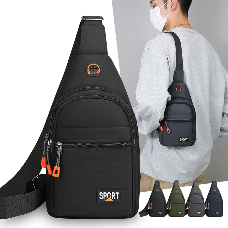 Men's Lightweight Chest Bag - Convertible Crossbody & Waist Pack in Stylish Oxford Fabric
Men's Lightweight Chest Bag - Convertible Crossbody & Waist Pack in Stylish Oxford Fabric