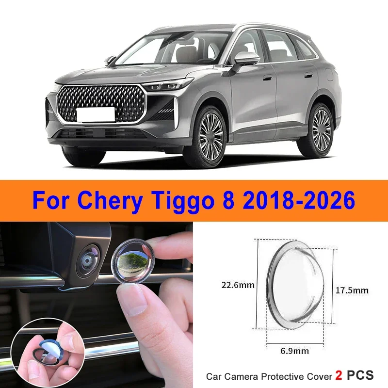 360 Reverse Image Car Camera Cover Anti-Scratch PC Lens Protector Stickers For Chery Tiggo 8 2018-2026 2Pcs
360 Reverse Image Car Camera Cover Anti-Scratch PC Lens Protector Stickers For Chery Tiggo 8 2018-2026 2Pcs